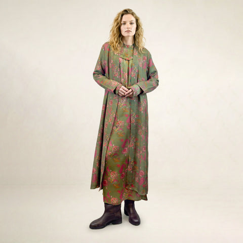 Aurora Green Long Coat