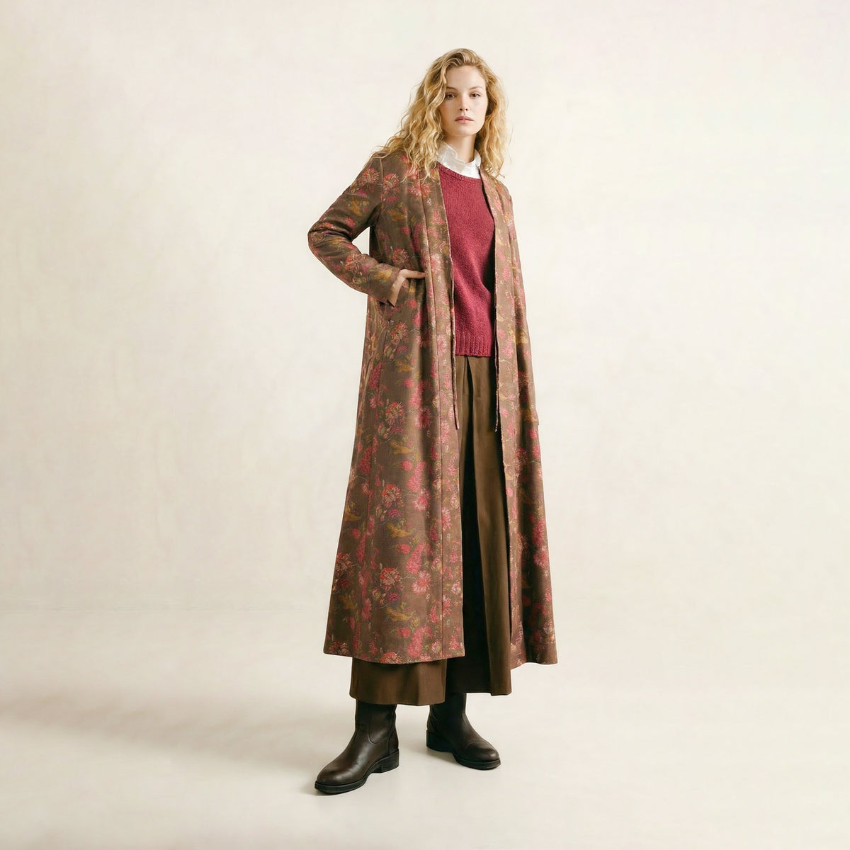 Aurora Brown Long Coat