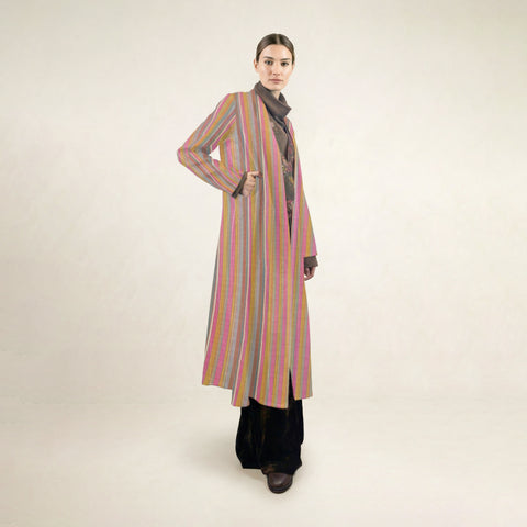 Cumbre Stripes-1 Long Coat