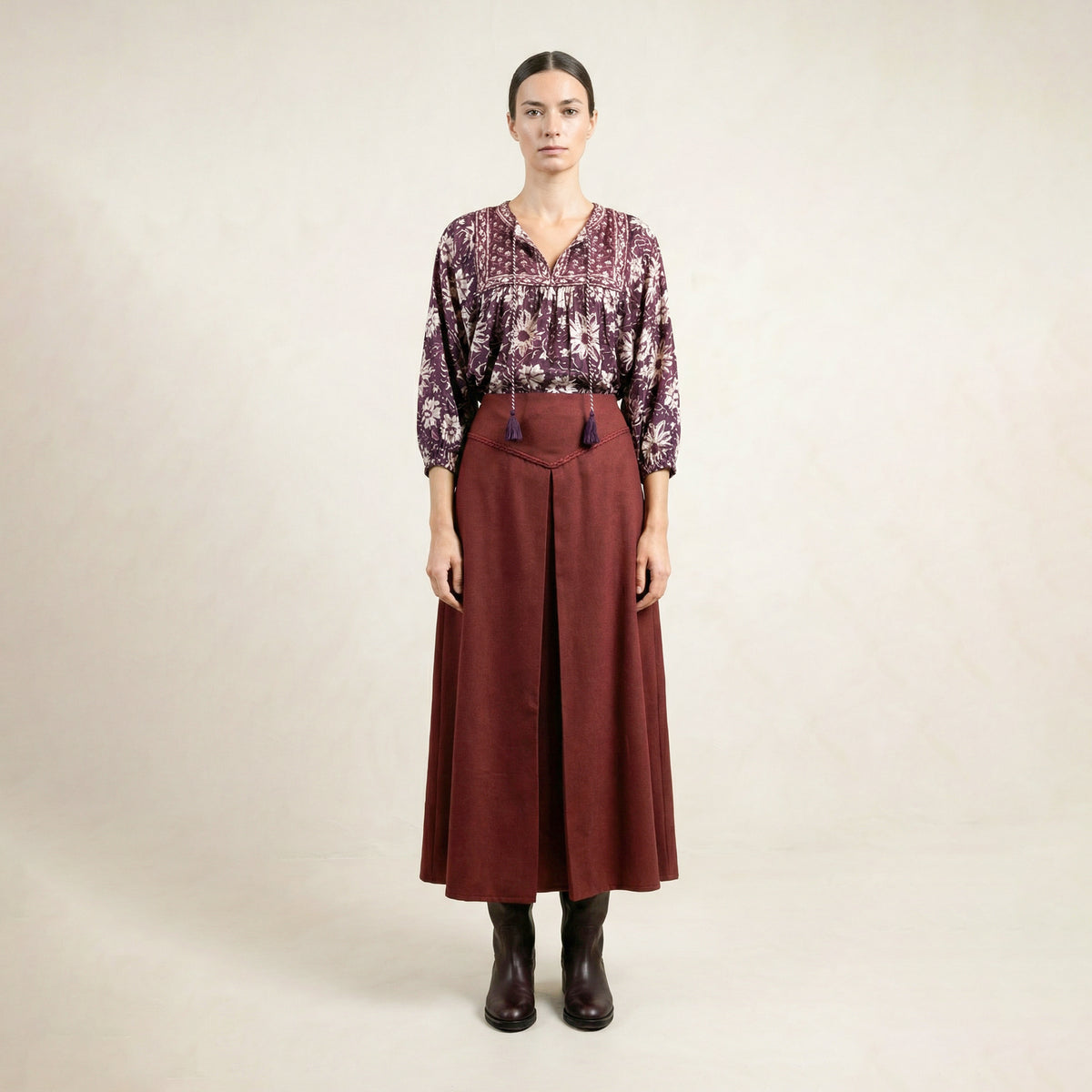Eco Red Skirt