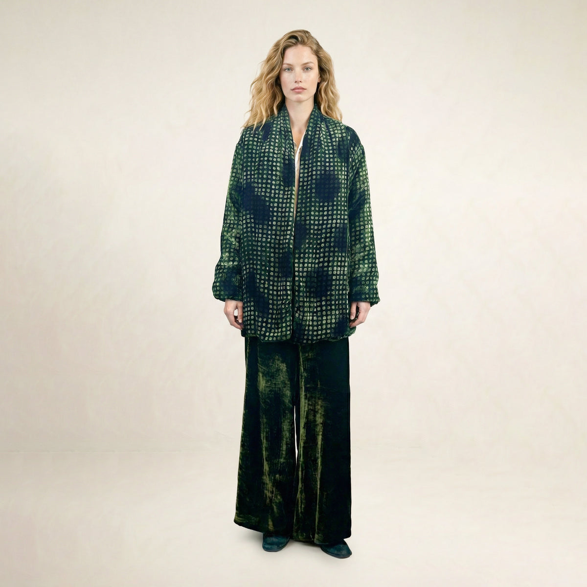 Mango Blue Quilted Coat