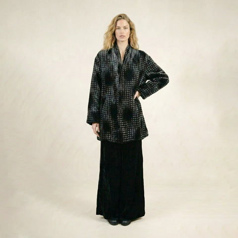 Mango Grey Quilted Coat