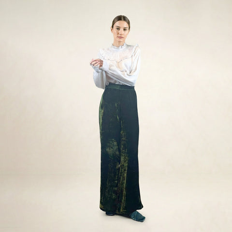 Eter Green Plain Trousers