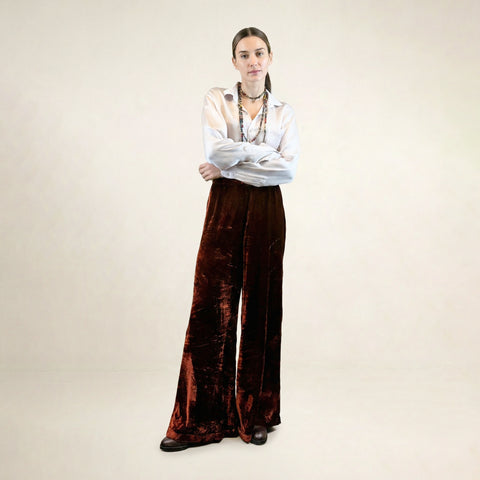 Eter Red Plain Trousers