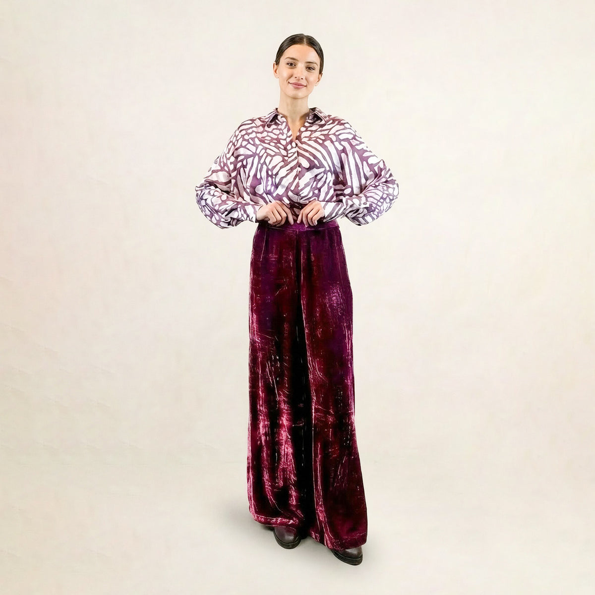 Eter Pink Plain Trousers