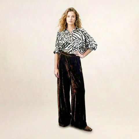 Eter Brown Plain Trousers