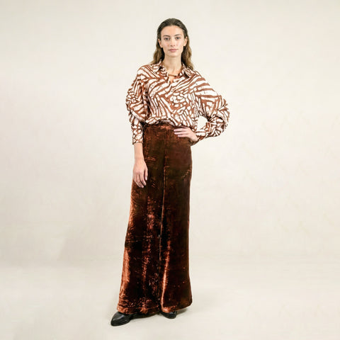 Alica Orange Blouse