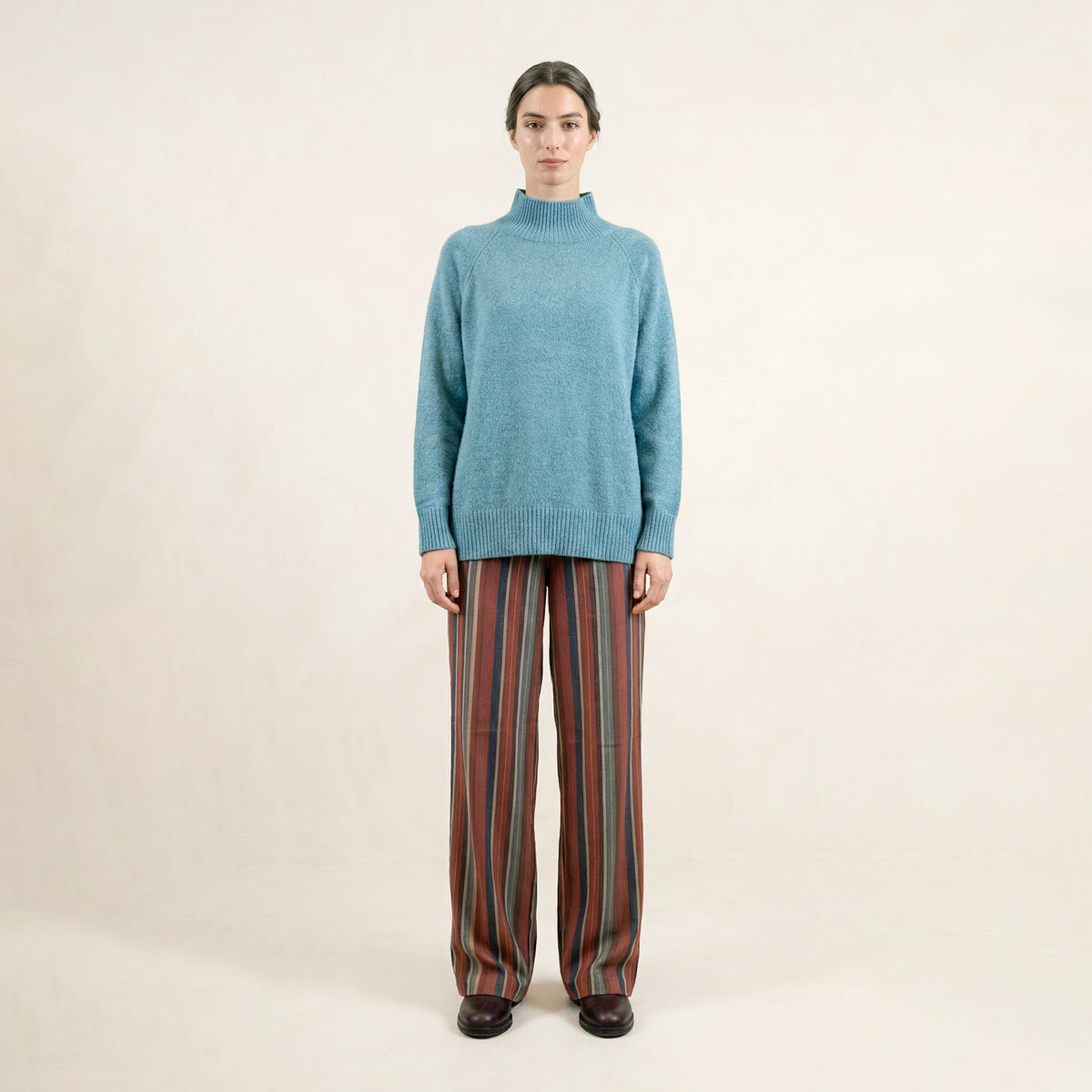 Bond Blue Small Neck Sweater