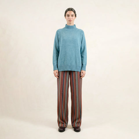 Bond Blue Small Neck Sweater