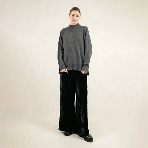 Bond Grey Small Neck Sweater
