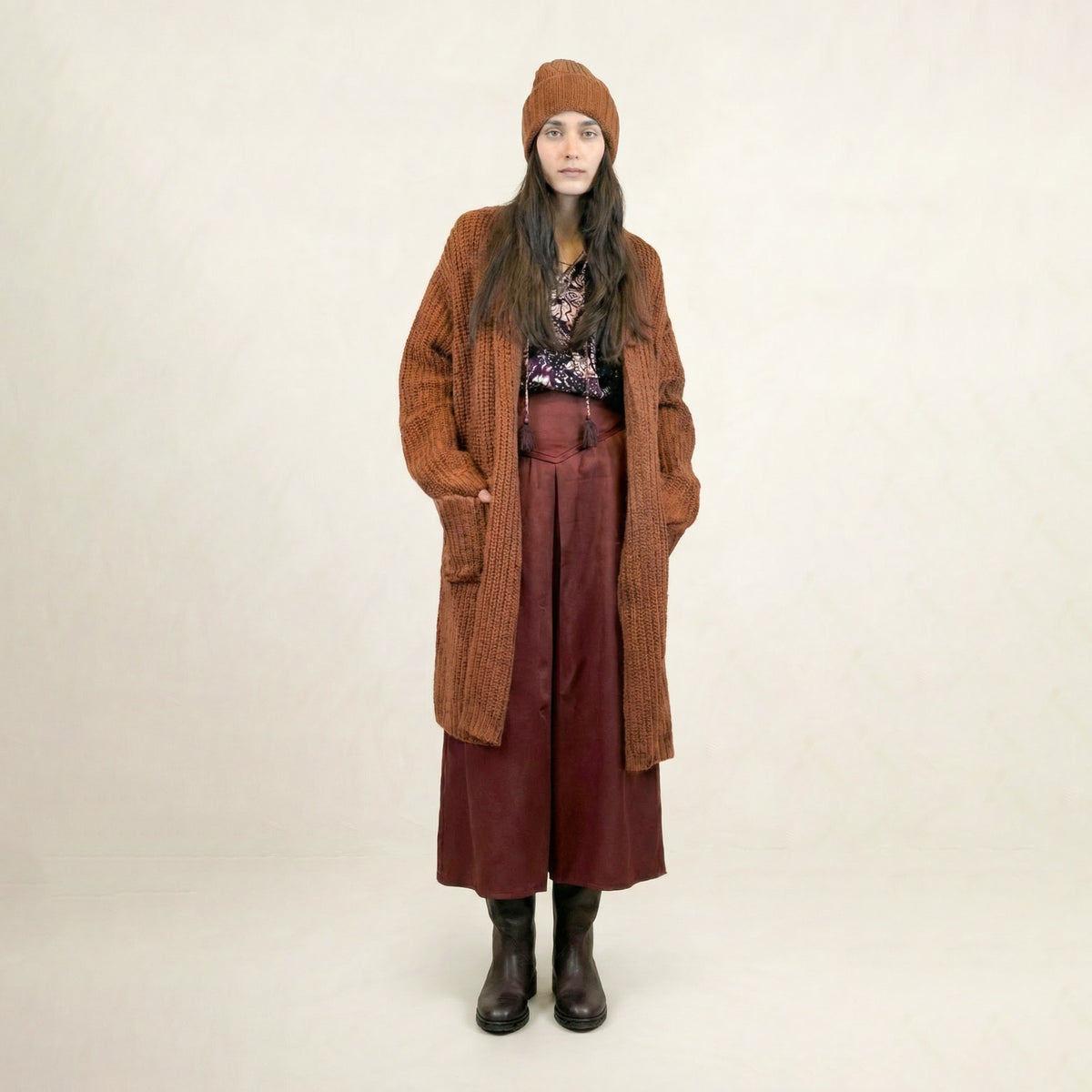 Varil Orange Loose Coat