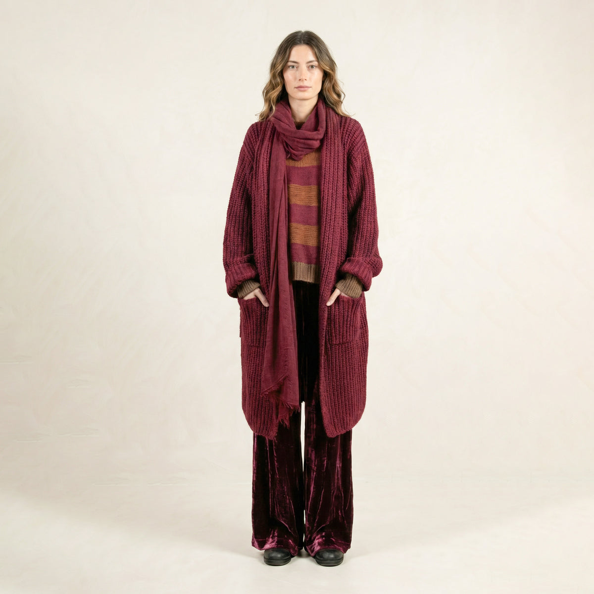 Varil Pink Loose Coat