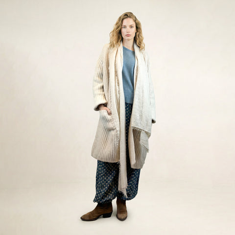 Varil Off-white Loose Coat