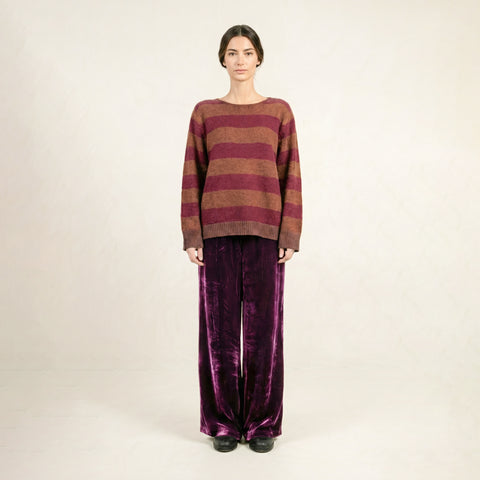 Mento Orange & Pink Stripe Sweater