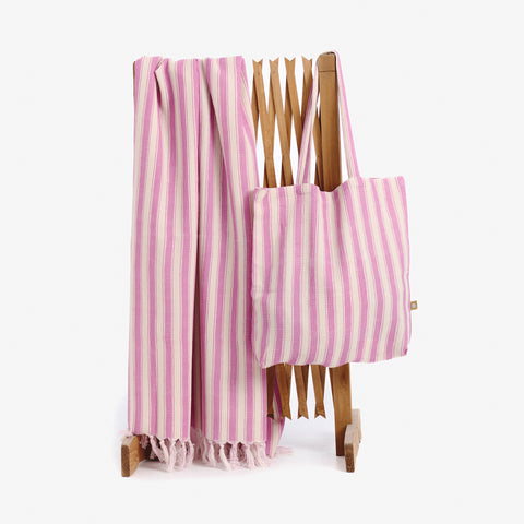 Tartu pink hamptons beach pack