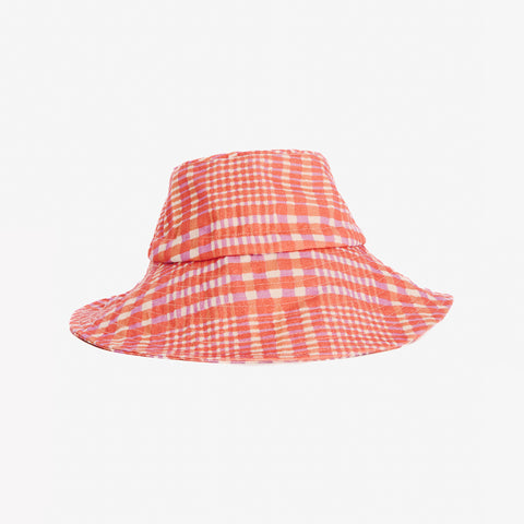 Bruck tartan orange hat