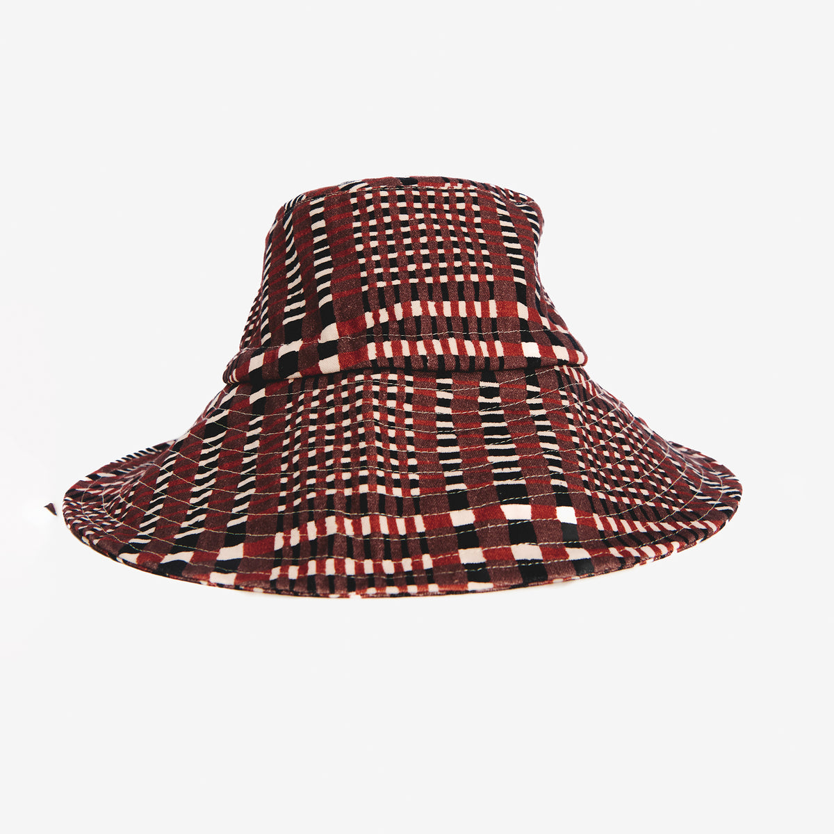 Bruck tartan brown hat