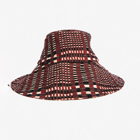 Bruck tartan brown hat