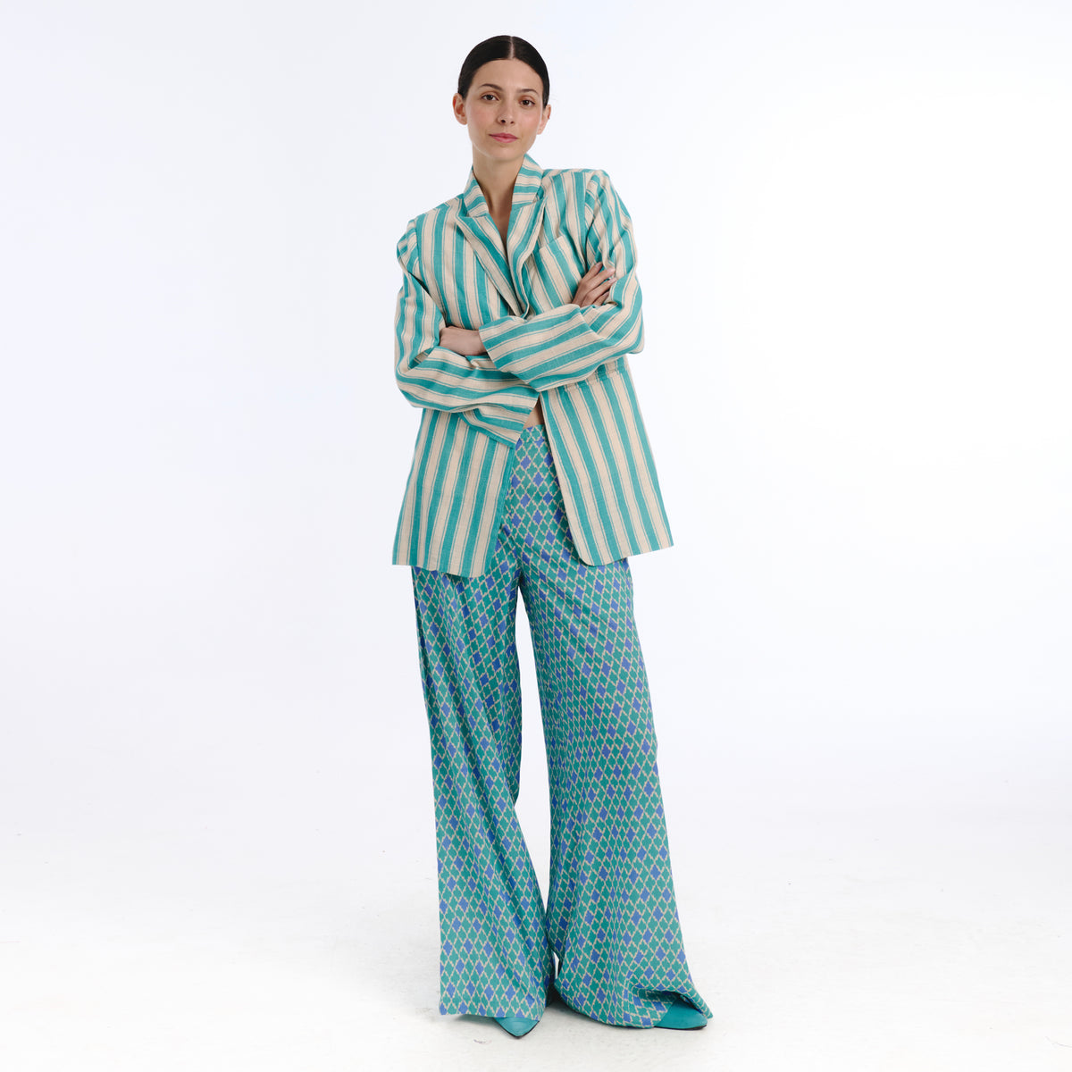 Alia blue hamptons blazer