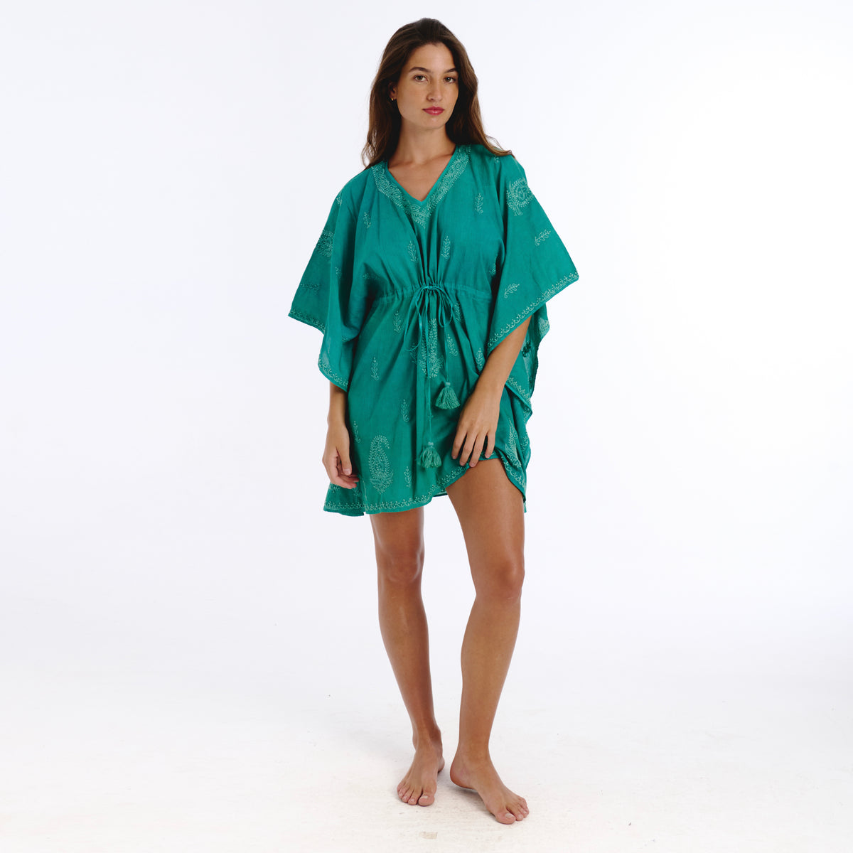 Ayla blue lucknow kaftan