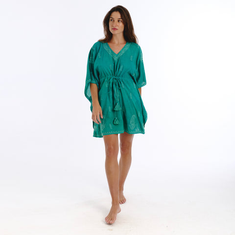 Ayla blue lucknow kaftan