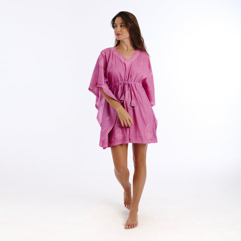 Ayla pink lucknow kaftan