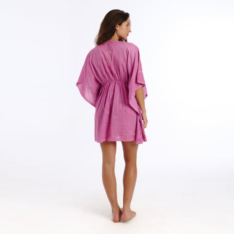 Ayla pink lucknow kaftan