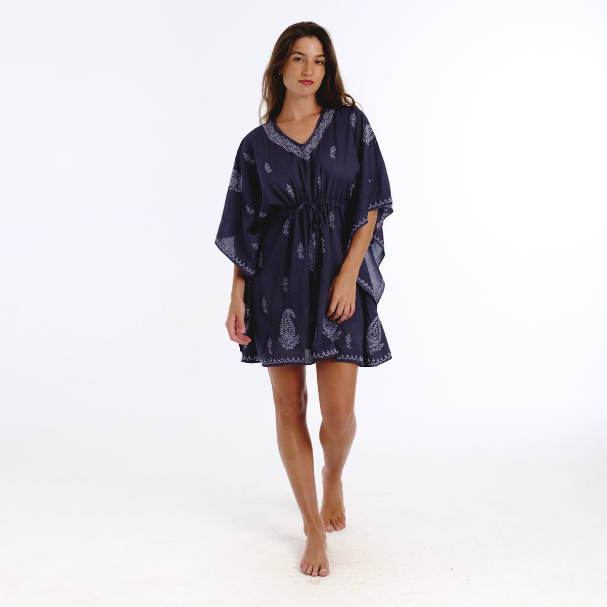 Ayla grey lucknow kaftan