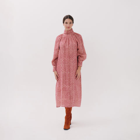 Vespara red zocalo dress