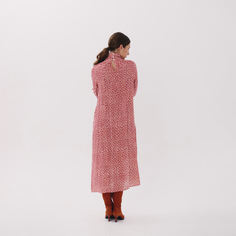 Vespara red zocalo dress