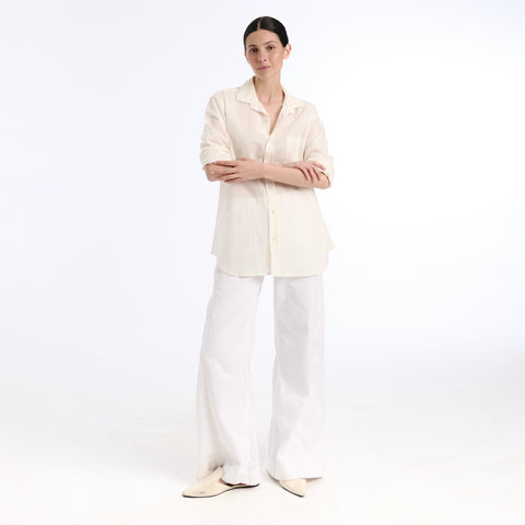 Boyfriend white plains shirt
