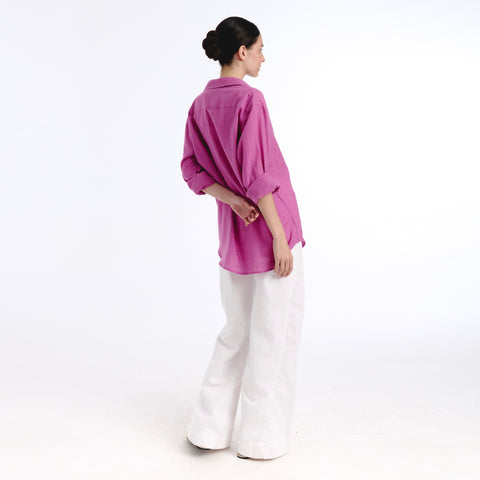 Boyfriend pink plains shirt