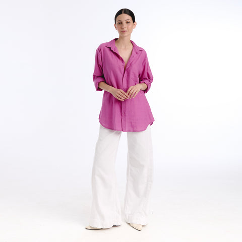 Boyfriend pink plains shirt