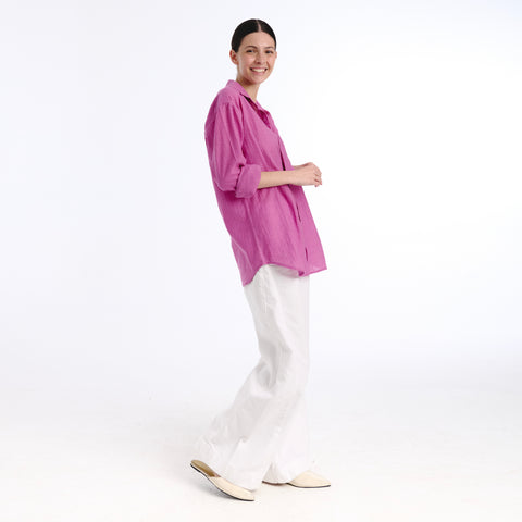 Boyfriend pink plains shirt