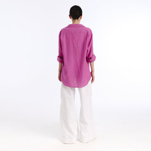 Boyfriend pink plains shirt