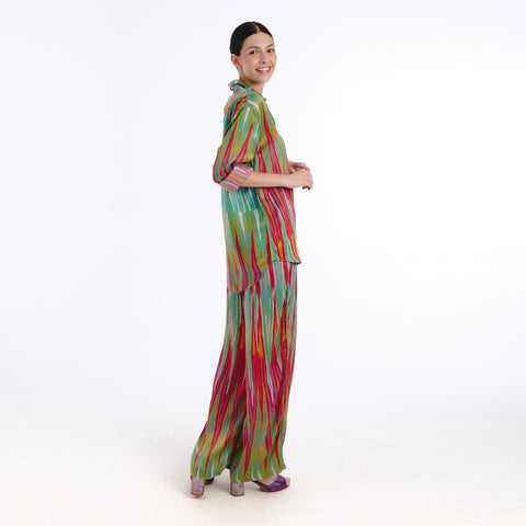 Belira blue ikat trouser