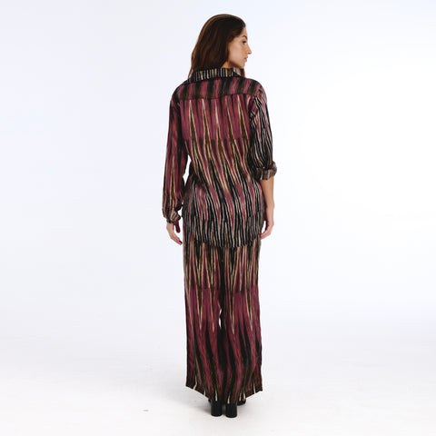 Boyfriend Brown ikat shirt