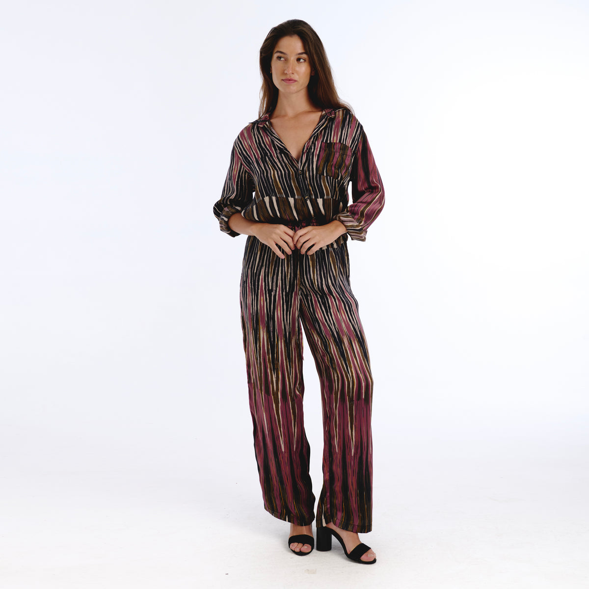 Belira Brown ikat trouser