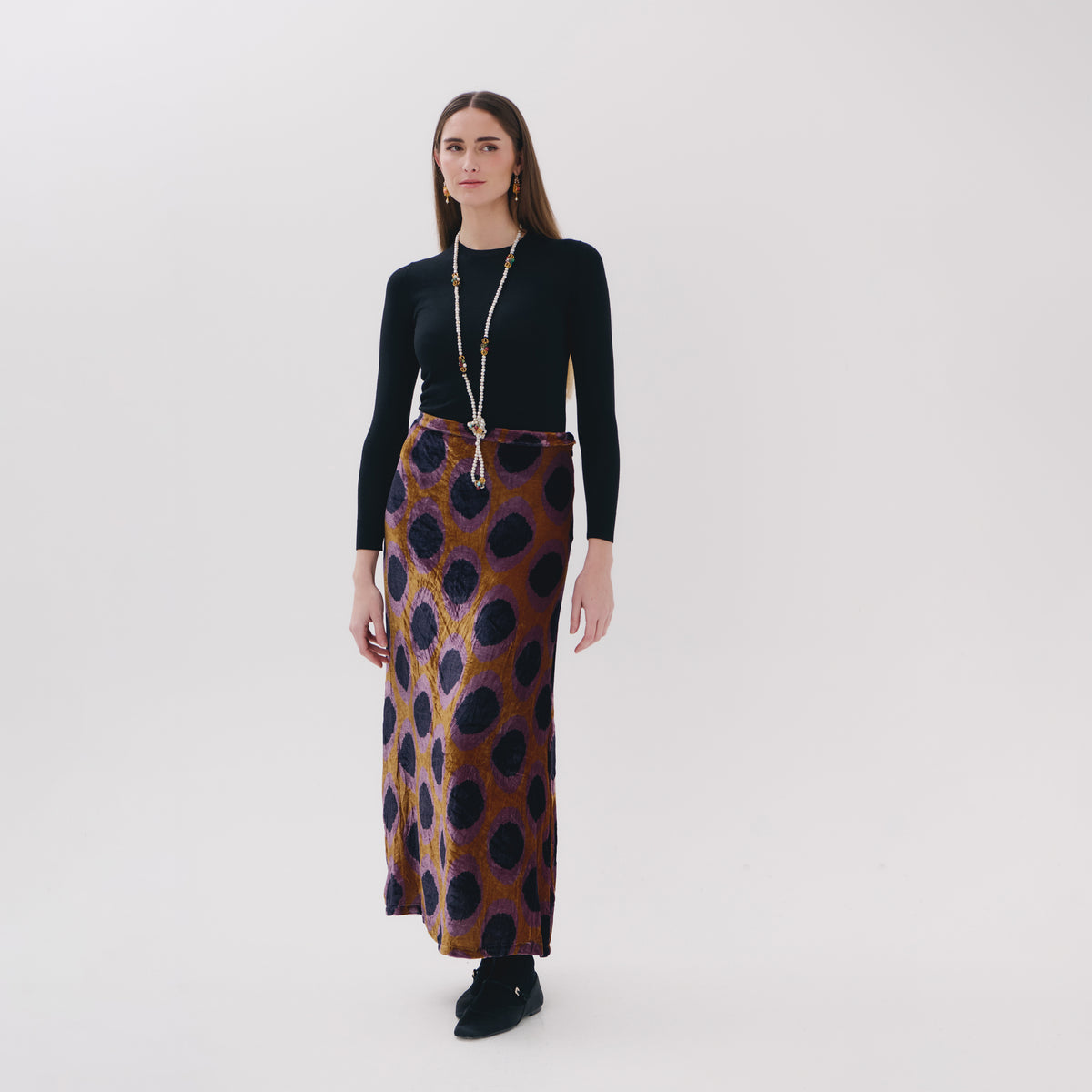 Cassia Brown medallion Skirt