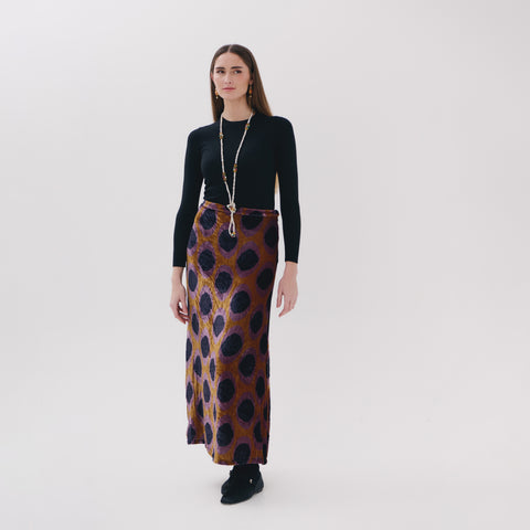 Cassia Brown medallion Skirt