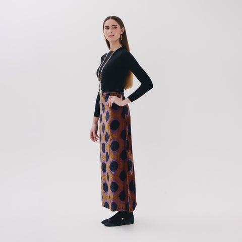 Cassia Brown medallion Skirt