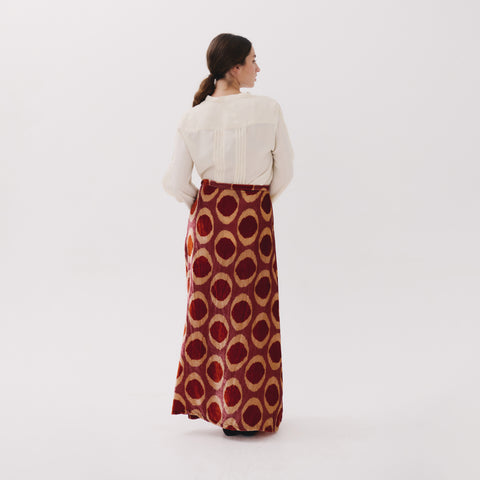 Cassia red medallion Skirt