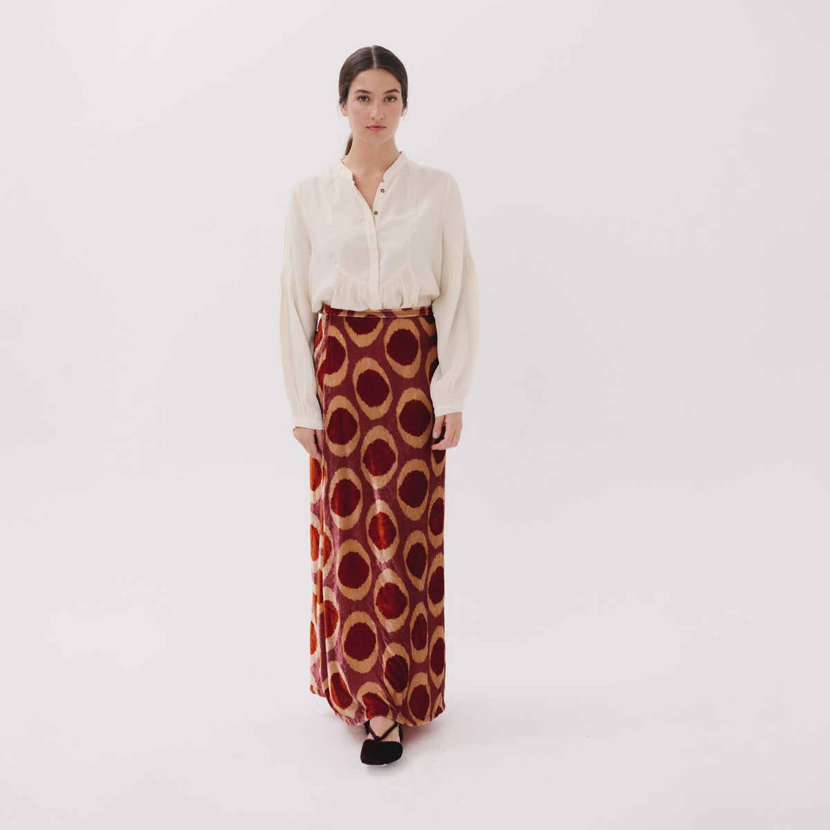 Cassia red medallion Skirt