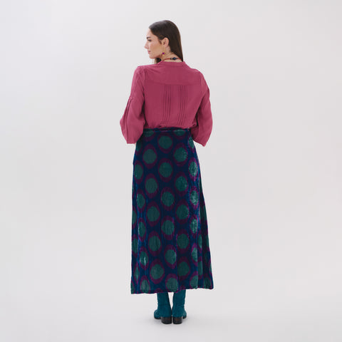 Celeste pink viscose plain blouse