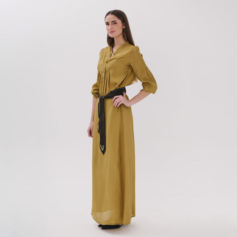 Celeste green viscose plain blouse