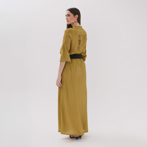 Celeste green viscose plain blouse