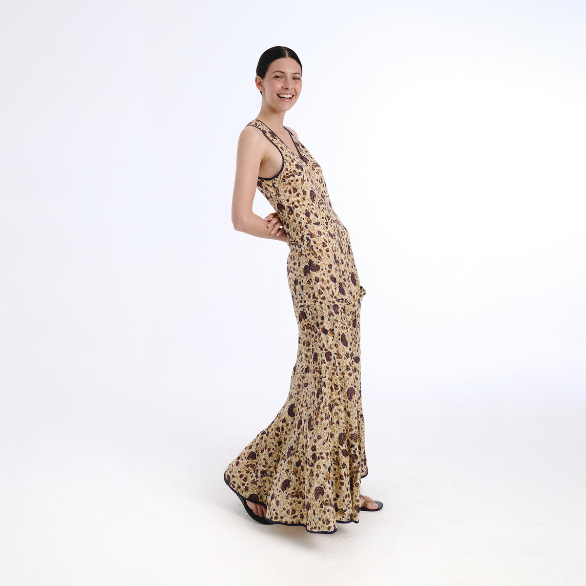 Celina brown janet dress