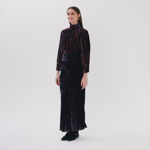 Clarion Brown linear top