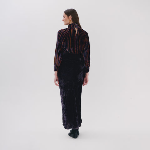 Clarion Brown linear top
