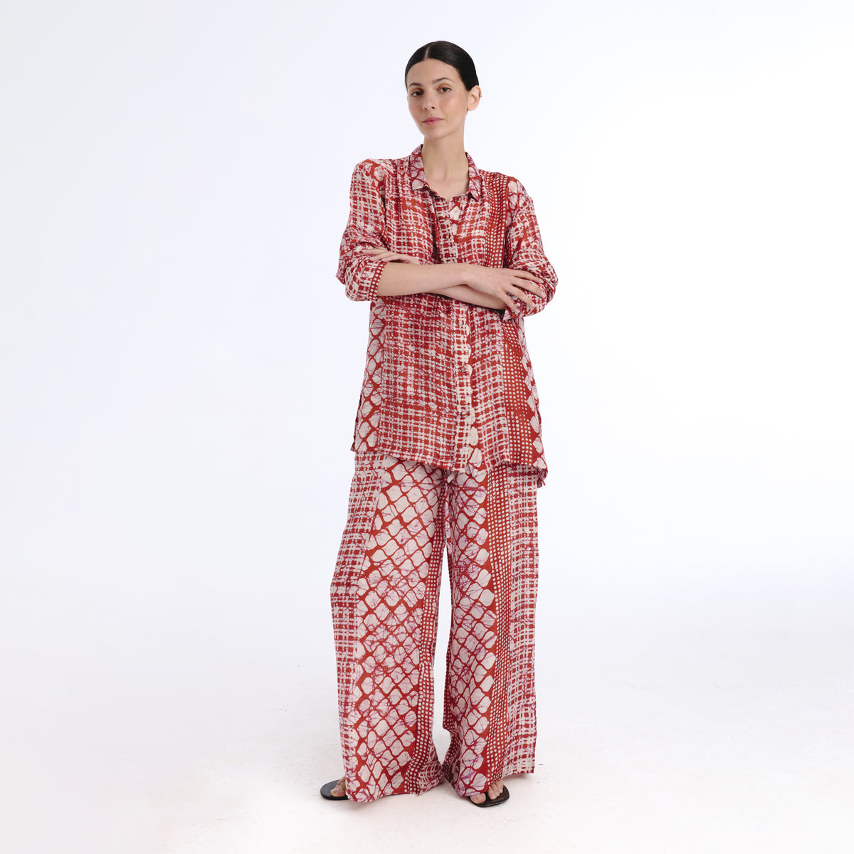 Coco pink batik shirt